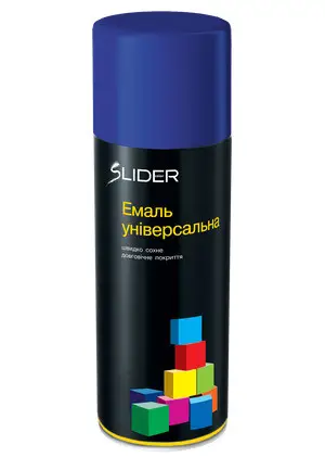 Емаль SLIDER color універсальна 5002 синя, аер. упаковці 400 мл